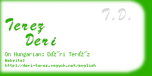 terez deri business card